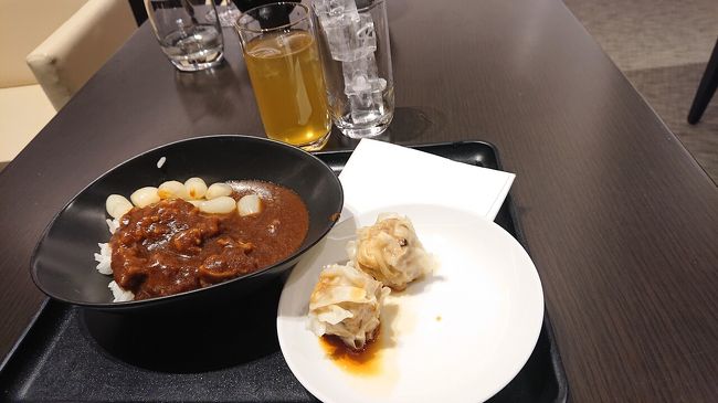 JAL のカレーを食べないと出国出来ません(笑)