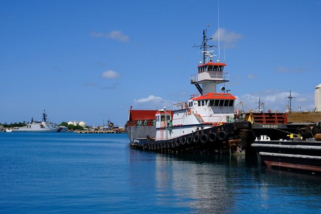 海側の歩道に渡りました。