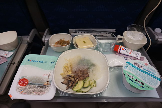 大韓航空なので、ビビンバが選べました