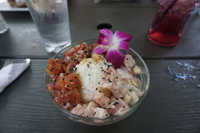 マグロとツナのポキ