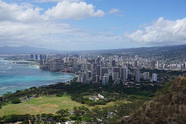 ダイアモンドヘッド頂上からの眺め
