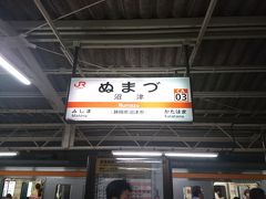 終点の小田原でダッシュで隣に止まっている東海道線に乗り換え、さらに沼津まで向かいました。