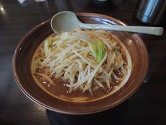 これが新潟五大ラーメンの一つといわれる噂の味噌ラーメン。がっつりお腹に溜るラーメンでした。自分で割りスープを入れて好みの濃さに調節できるのが良いですね。