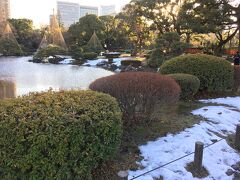 まだ雪が残る日比谷公園内を散策してきました。
