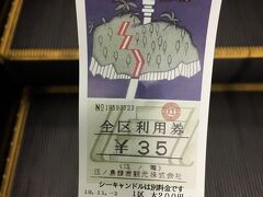 さらに人の流れに（略）エスカーとやらに１区間乗ってみる
200円