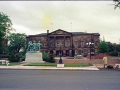 War monument in front of the Province House parliament building, 
Charlottetown, Prince Edward Island, Canada,