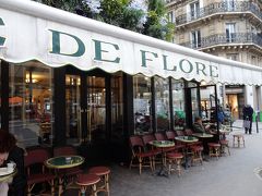 今日もプティ・デジュネ（朝食）します。

やって来たのは、1885年創業、数多くの文化人が通った超有名店。
『カフェ・ド・フロール』 Cafe de Flore