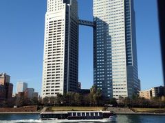 もんじゃストリートから2本ほど道を挟んで隅田川が流れています