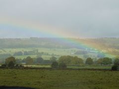 雨の合間に見えた虹