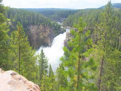 以上までが川の北側のノースリム。
続いて川の南側のサウスリムへ移動です。

Upper Falls Viewpoint
アッパー滝は落差が33mの小さな滝でした。