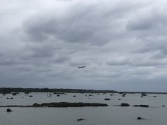 佐和田の浜に行ったら
ちょうど下地空港から飛行機が飛び立つところでした。