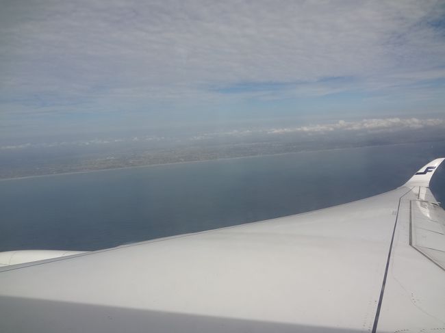 あ、陸地が見えてきた。