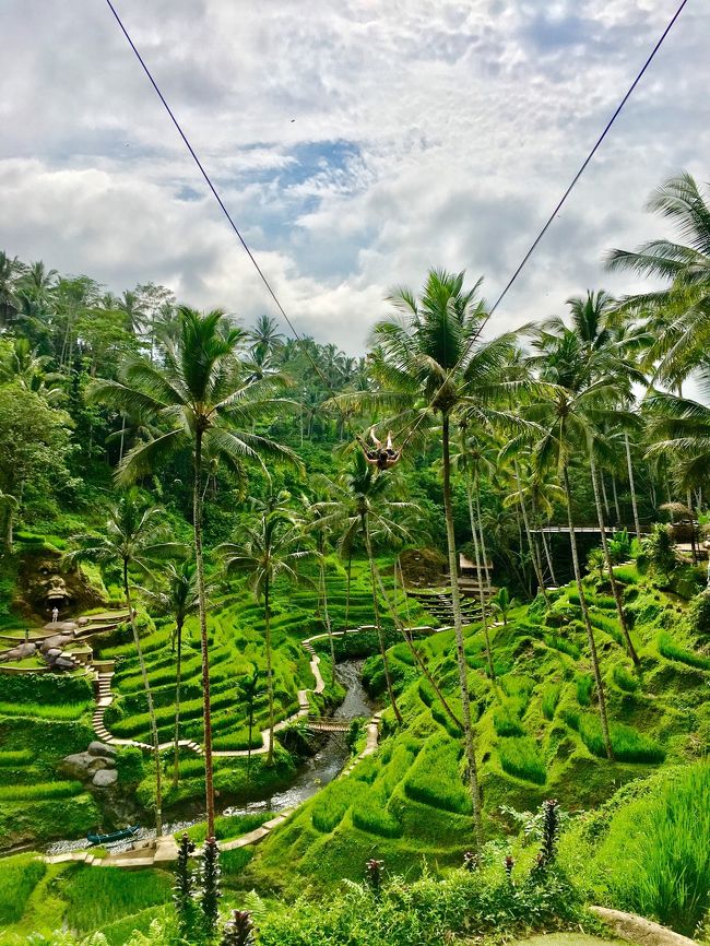 そして娘はふたたびひとりブランコ♪<br />おーい！ってくらい遠くに見えるけどこれもそんなには怖くないらしい<br />夏のUma Pakelが楽しくてもう1回来たがっていたのでまた来れてよかった(^^)<br />こっちの方がいろいろと工夫があってお散歩コースとかもあるし楽しいかも