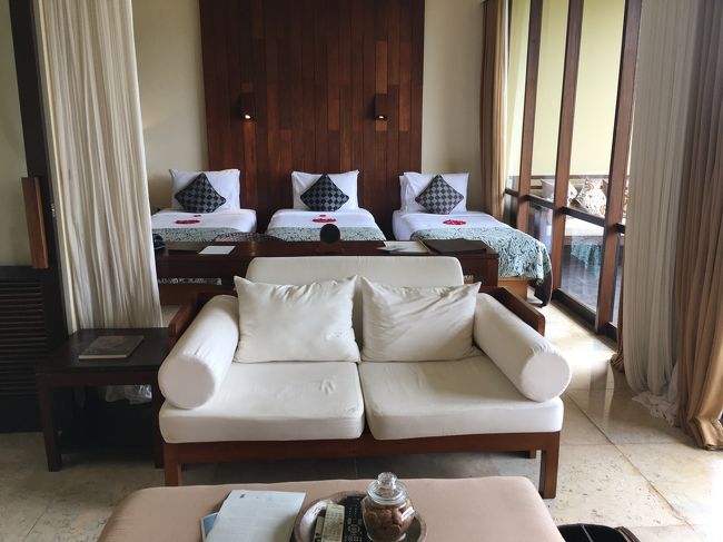 夜にはお父さんもホテルに着く予定なのでトリプル☆