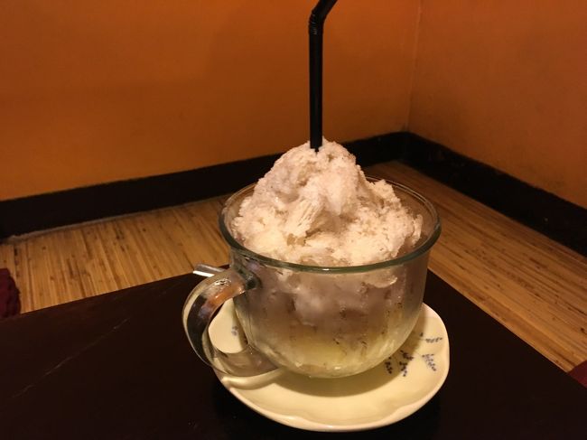 デザートは紅茶かき氷