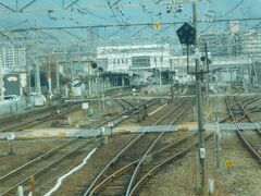 2019.12.21　広ゆき快速安芸路ライナー車内
分岐駅の海田市に到着。