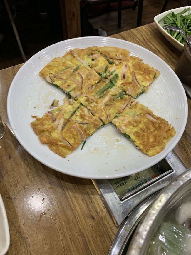 チジミもとっても美味しくて撮る前に食べてしまってました