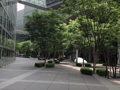 健康診断の後は、いつも東京に行くたびに通っているブーランジェリーへ向かいます。東京フォーラムを通リます。新緑が気持ちいい。