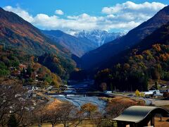 小渋川越しに赤石岳