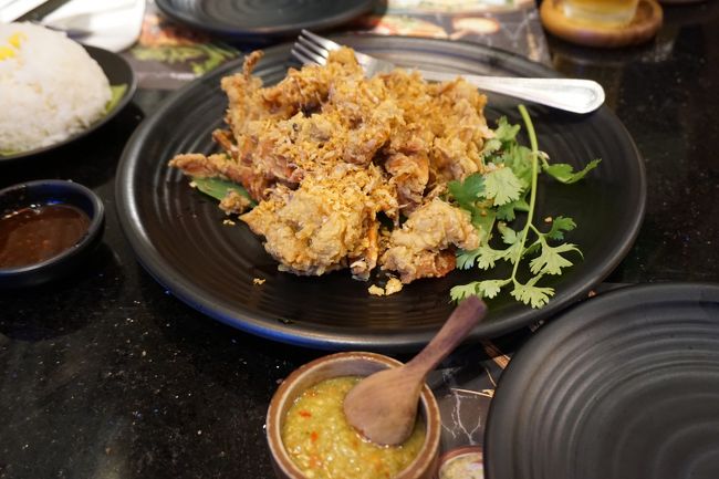 ソフトシェルの唐揚げ～。<br /><br />柔らかくて美味しかった！