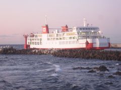 すぐにフェリーが入港しました
17:20出航のかなや丸です