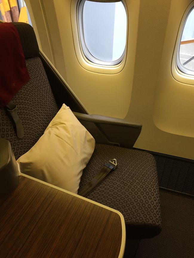 初ビジネスクラス！やっぱり広いしプライベート感ある…