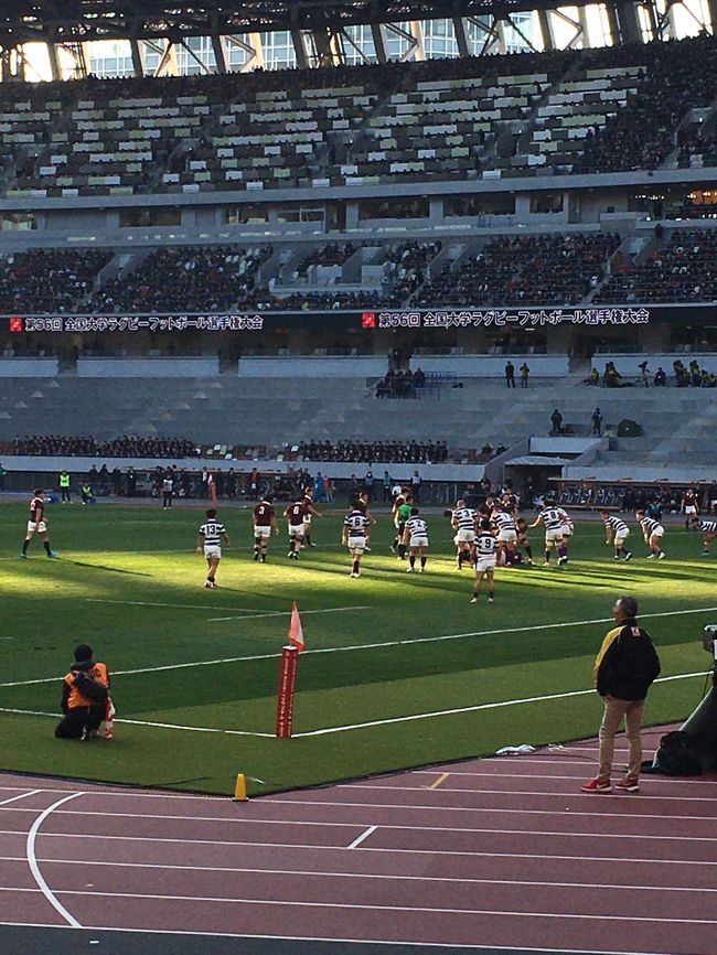 ラグビー大学選手権 決勝 明治VS早稲田 @新国立競技場』青山(東京)の