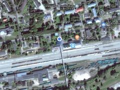 エストニアとラトビアの国境の街ヴァルガの駅で休憩。
サンクト・ペテルブルグ行きの方々は喫煙者の方が多く、寒いのにわざわざ外に出てここでニコチンを補給されていました。
だいたい20分ぐらいの休憩の後出発～。