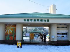 カニ腹を抱えて
湯の川の温泉街の一角にある
函館市熱帯植物園へ。

植物園といいつつ、小動物たち、
錦鯉やミドリガメやセキセイインコが
いるというアットホームなつくり。
入場料300円。安～っ。