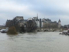 ポンデザール橋
Pont des Arts

橋の上から上流方向にあるさきほどまでいたシテ島を眺める。。。。