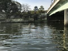 大阪城を左に
撮影ポイントでちょっと停泊する