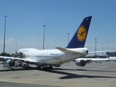 12：28ヨハネスブルク国際空港に着陸。
ここにもルフトハンザドイツ航空の機体がいました。