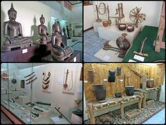 次にチェンセーン国立博物館に入りました。入館料100B(360円)。
ランナー王朝時代の仏像やタイ北部の工芸品、楽器、少数民族の衣装などを展示。