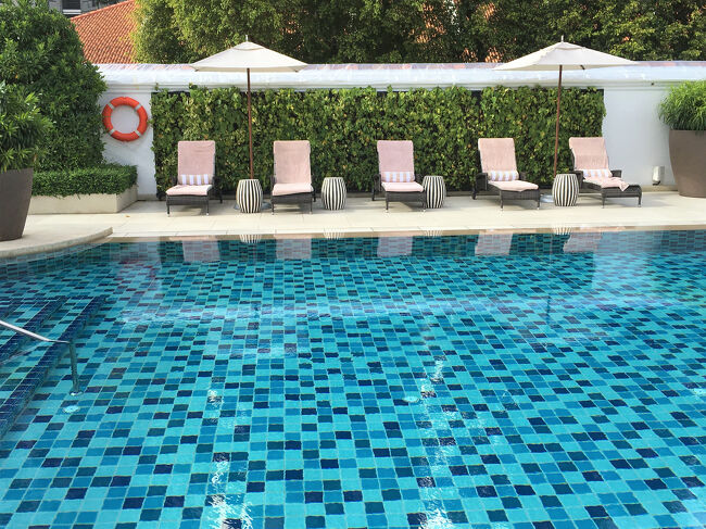 ちょっとしたリゾート気分。撮影時刻は，09:24です。