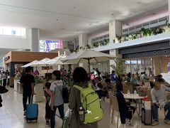 せっかく、早めに着いたのに、搭乗時間が遅れているとのこと。
6:15搭乗開始
6:26動き出す
6:43離陸
7:10飲み物提供
9:45石垣空港着陸
（10:15JAL組到着、15:55那覇トランジット組到着予定）
10:10荷物を取ってゲート外に出てきました。
10:15JAL組と合流しました。