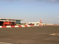 ジブラルタル空港には、ブリティッシュエアウェイズの航空機が止まっていました。