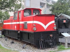 北門駅は阿里山森林鉄道の車両基地になっており、かつて使われた車両などが展示されていました。