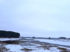 鶴の舞橋。
日本一長い木造の橋だそうです！立派！