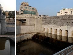 　すぐに水原川にかかる南水門に出てきました。