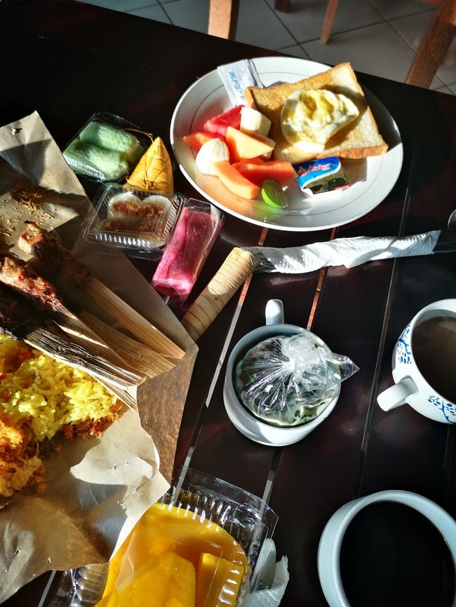 市場飯（買い食い）とプリライ朝食とのコラボ(笑)