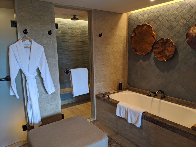 ベッドルームの隣に大きなお風呂と広いシャワーブース、トイレ等がありました！