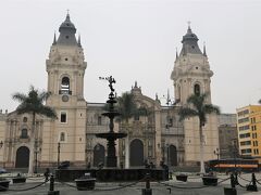 世界遺産「リマ歴史地区」
　歴史地区の一際美しい白亜のカテドラル、リマ大聖堂です。
インカ皇帝のアタワルパを処刑したフランシスコ・ピサロが首都建設を1535年より、この地から始めました。
　ピサロの棺やたくさんの聖人像、多くの宗教美術作品が祭壇に囲まれるようにして存在しています。　
　所在地はJr.Carabaya,Lima アルマス広場の東側面に建っています。

