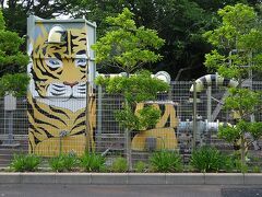 さて動物園に着きましたよ。
これはトラ年にペイントされたような気がする。
ちゃんとシッポがあるのが、いいでしょう。