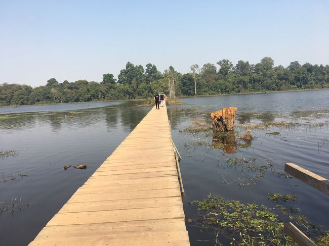 このずーーと奥に水に囲まれた遺跡寺があったけど、<br />逆光で写真は無し。。。神聖だった。<br />