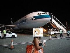 飛行機での移動