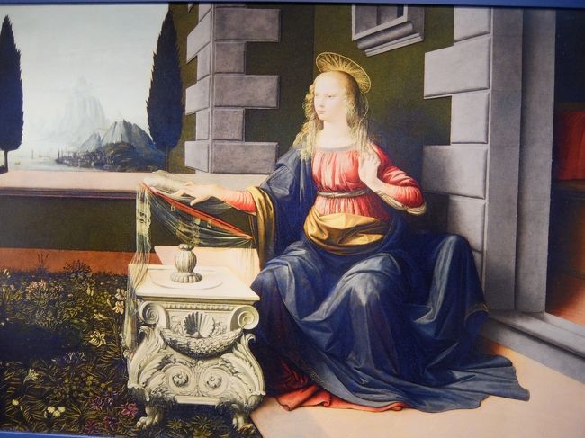 ダ・ヴィンチ没後500年・夢の実現展で，複製・復元画だがダ・ヴィンチ