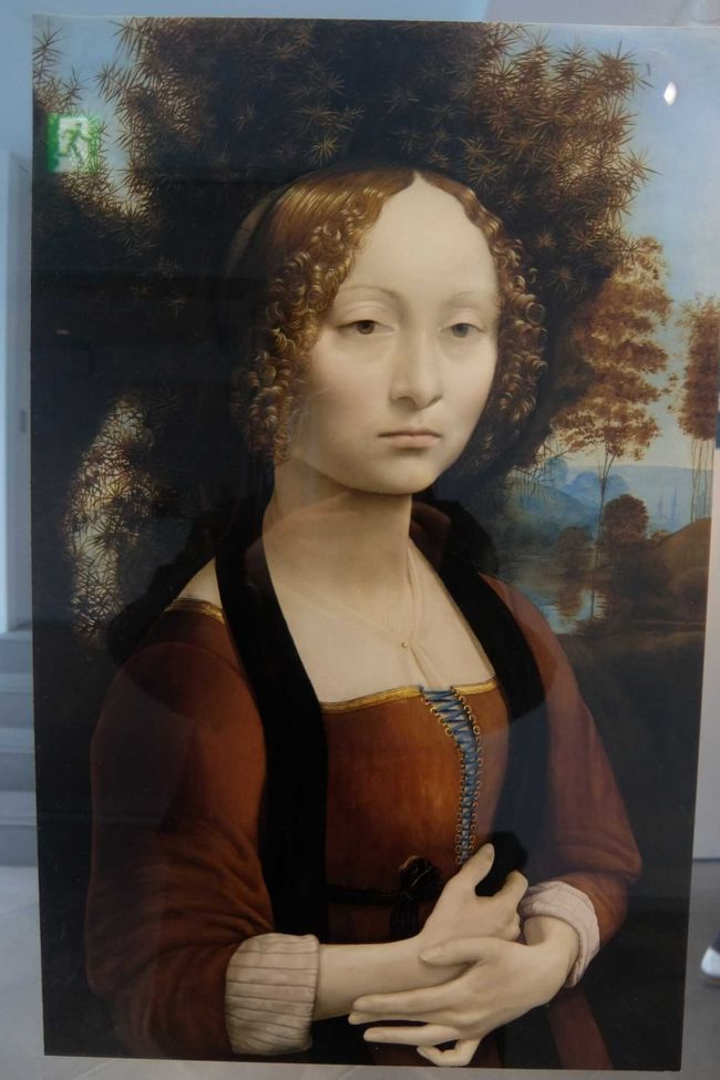 ダ・ヴィンチ没後500年・夢の実現展で，複製・復元画だがダ・ヴィンチ