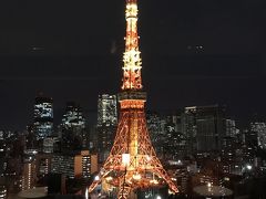 温泉を堪能してから、ラウンジへ。
東京タワーがきれい。