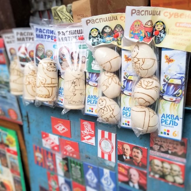 3】自分で塗るタイプのマトリョーシカを買う☆ロシア：モスクワ