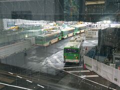 渋谷駅東口のバスターミナル